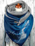 Note Feather Plush Casual Scarf