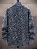 Men's Add Velvet Thickened Casual Sweater Jacket