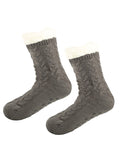 Men's And Women's Winter Warm Non-slip Fleece Fleeping Socks Floor Socks