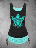 Women's Mandala Art Print Casual Tank Top