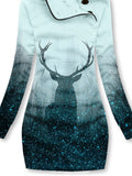 Women's Forest Reindeer Shine Art Casual Sweatshirt