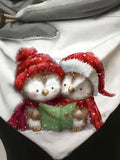 Autumn And Winter Christmas Santa Hat Penguin Schals & Schals