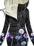 Women's Aurora Dandelion Sparkle Art Casual Sweatshirt