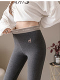 Ladies Outer Wear High Waist Small Foot Warm Cotton Pants