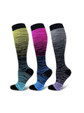 Men's And Women's Autumn Winter Gradient Mixed Color Sports Socks