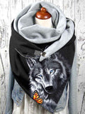 Butterfly Wolf Warm Scarf