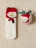 Christmas Ball Coral Fleece Socks Gift Box Christmas Gift Thickened Cartoon Sleep Socks