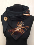 Glowing Butterfly Casual Print Scarf