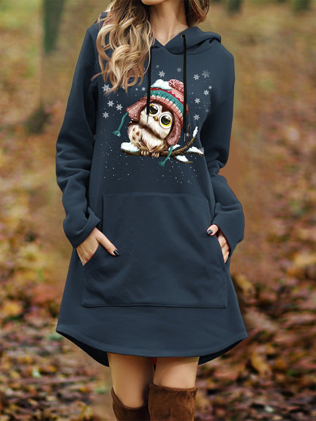 Women's Winter Owl Casual Sweatshirt