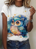 Owl Cute Casual T-shirt