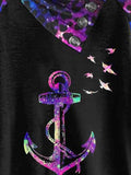 Women's Anchor Print Casual Top