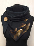 Feather Casual Print Scarf