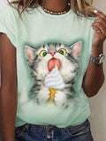 Cat  Art Casual T-shirt