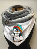 Cute Penguin Casual Scarf and Shawl