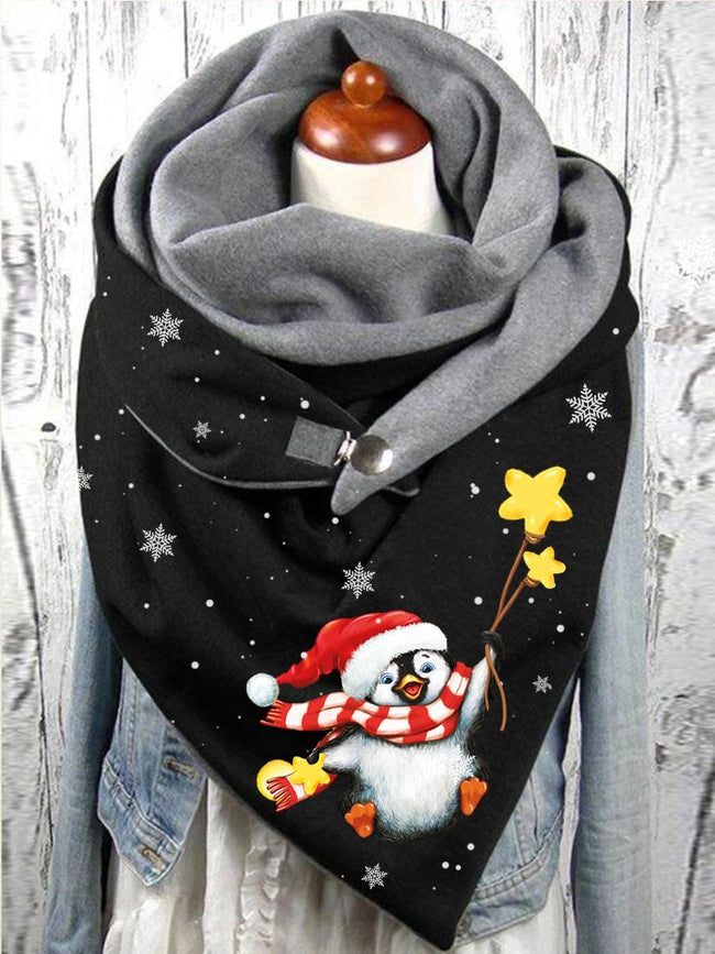 Christmas Penguin Casual Scarf and Shawl