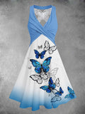 Women's Butterfly Lace Artistic Dress