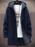 Men's Plush Thick Sweater Loose Knitted Sweater Long-Sleeved Sweater Coat Cardigan