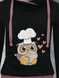 Women's Simple Owl Leisure Casual Dress