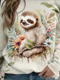 Women's Sloth Casual Sweatshirt