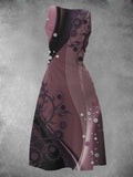 Women's Floral Art Design Maxi Dress