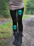 Women's Floral Print Casual Leggings