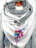 Casual Colorful Dandelion Pattern Scarf and Shawl