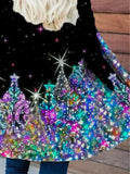 Women's Christmas Tree Casual Long-Sleeve Cardigan