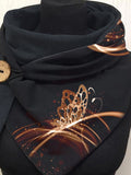 Glowing Butterfly Casual Print Scarf