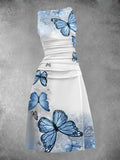 Women's Butterfly Artistic Maxi Dress