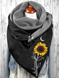 Women's Hippie Sunflower Casual Wrap Scarf