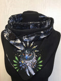 Owl Art Casual Scarf