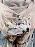 Winter Wolf Art Pattern Scarf Scarves