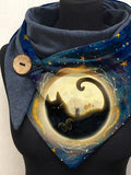 Star Cat Art Print Casual Scarf