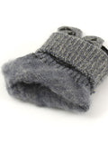 Men's And Women's Winter Knitted Warm Fleece Gloves