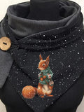 Christmas Squirrel Casual Scarf