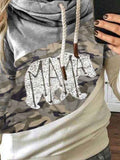 Women's Bear Mama Print Casual Sweatshirt