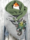 Octopus Print Cozy Warm Scarf