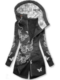 Women's Butterflies Print Sweatjacke