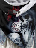 Punk Skull Print Scarf Scarves