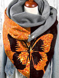 Butterfly Print Scarf and Shawl