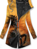 Women's Horse Print Sweatjacke