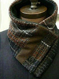 Vintage Check Fleece Thickened Scarf