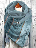 Women's Flower Print Casual Wrap Scarf