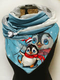 Penguin Print Scarf and Shawl