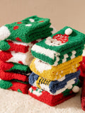 Christmas Ball Coral Fleece Socks Gift Box Christmas Gift Thickened Cartoon Sleep Socks