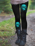 Women's Floral Print Casual Leggings