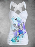 Women's Beautiful Art Butterfly Print Tank Top