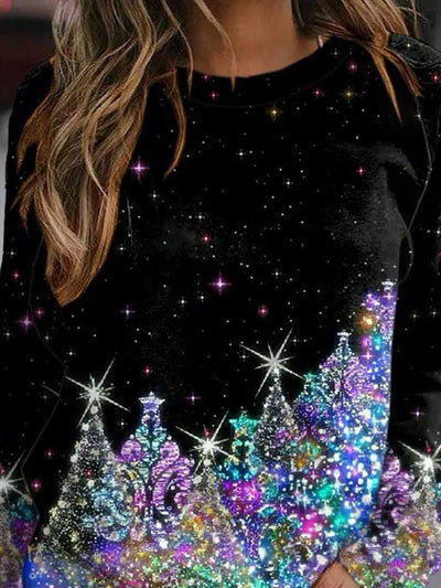 Women's Christmas Tree Casual  Sweatshirt