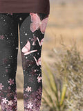 Women's Casual Butterfly Print Leggings