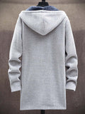 Men's Plush Thick Sweater Loose Knitted Sweater Long-Sleeved Sweater Coat Cardigan